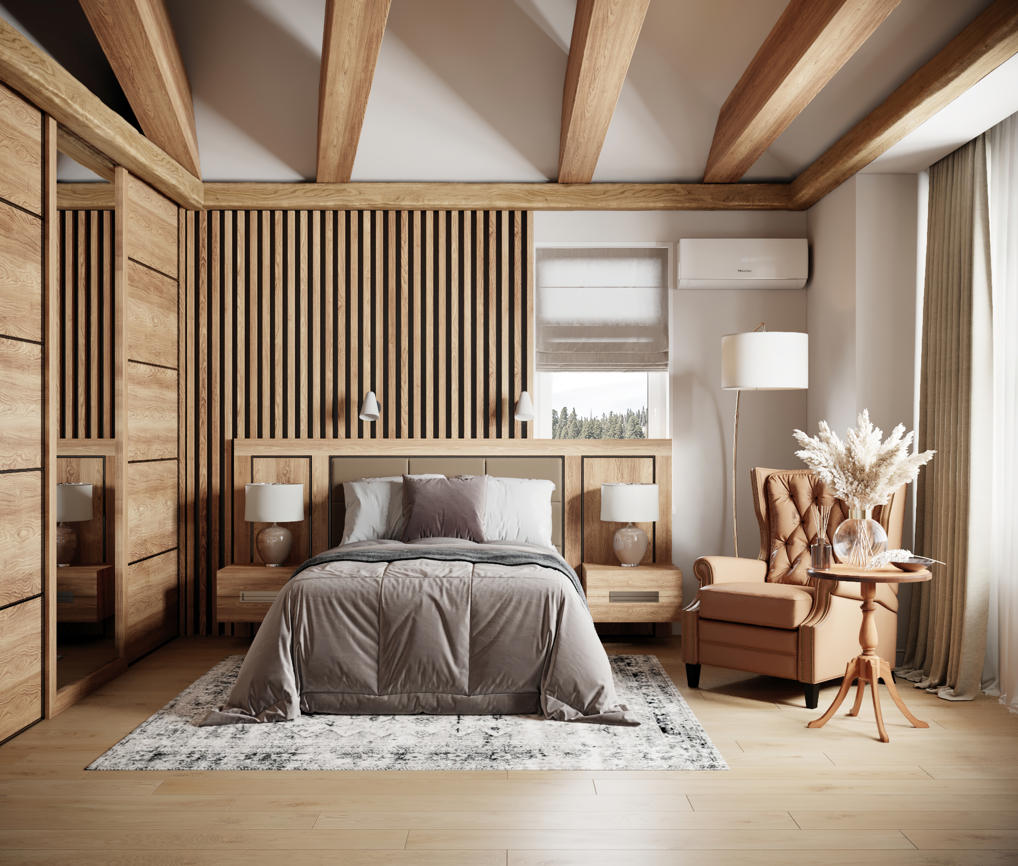 Как создается дизайн интерьера для деревянных домов из бруса