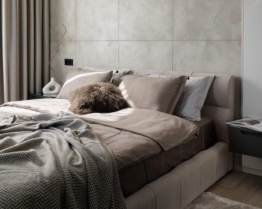 Дизайн-проект квартиры в ЖК «Level Мичуринский» в Москве в стиле мягкий минимализм — 97 м²