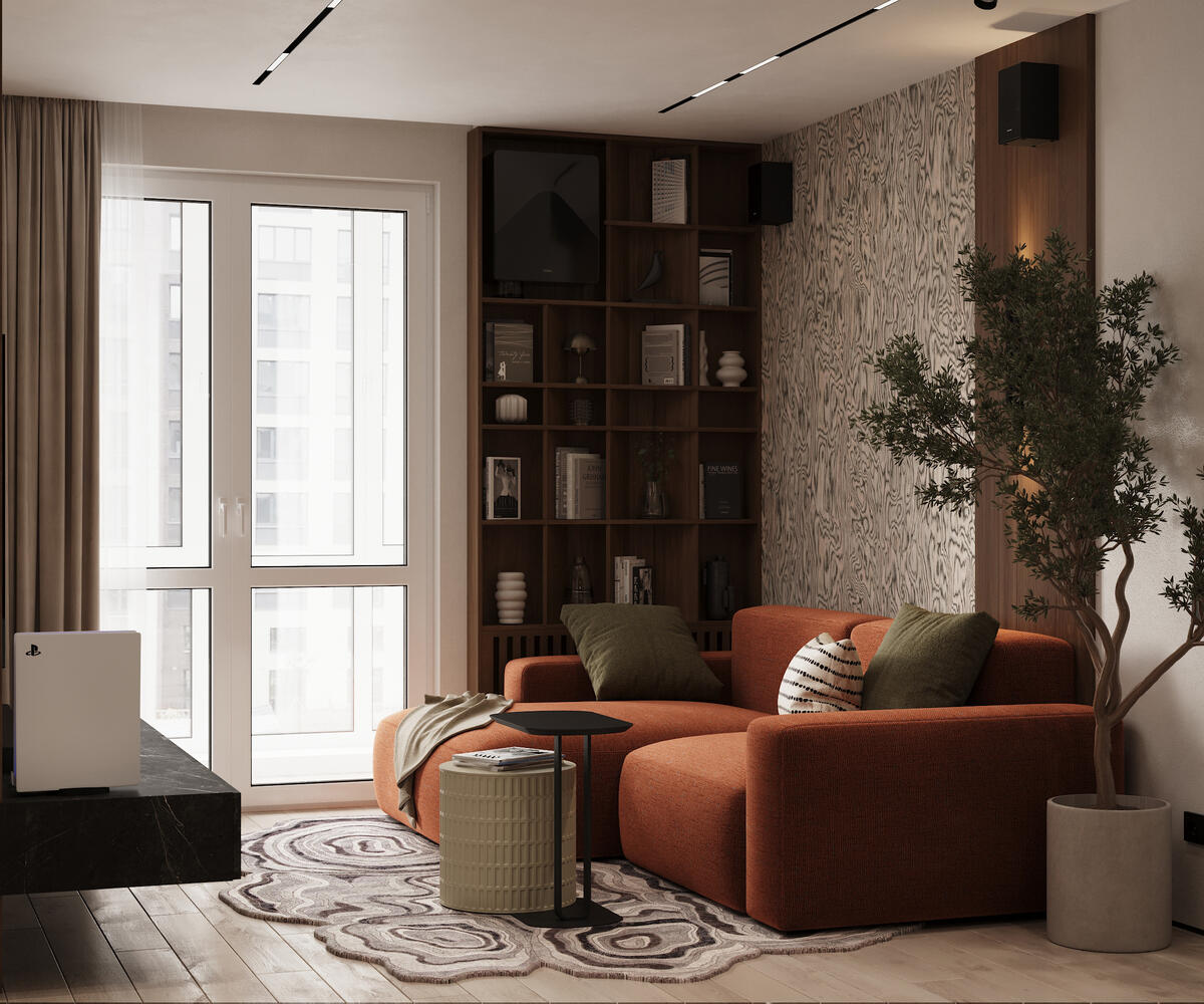 Дизайн интерьера квартиры в ЖК «Дом Достижение» в Москве в стиле современный минимализм