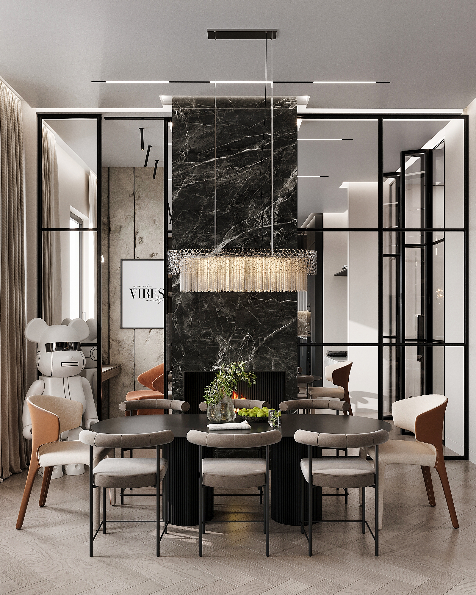 Дизайн-проект квартиры в ЖК «Империал Клаб (Imperial Club)» в Санкт-Петербурге в современном стиле