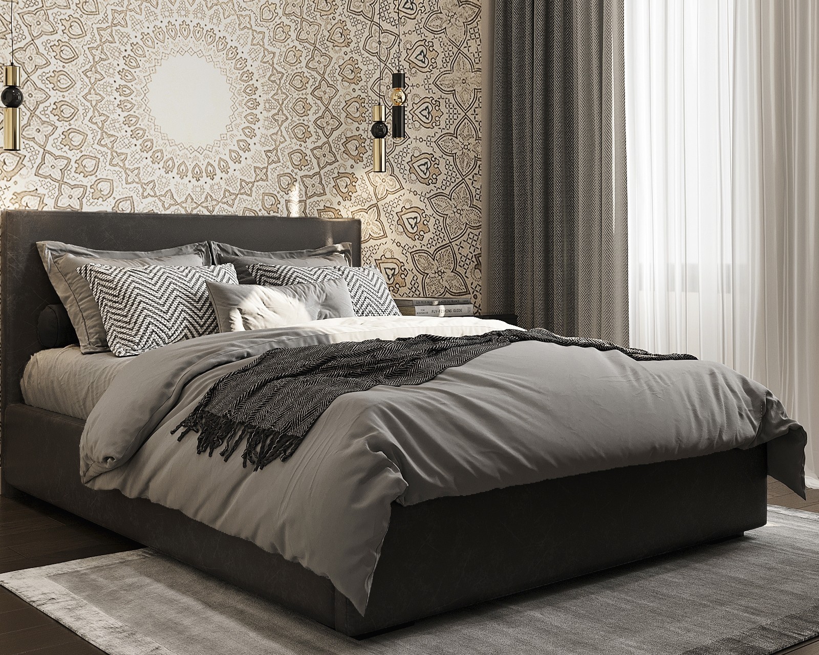 Дизайн-проект квартиры в ЖК «Headliner (Хедлайнер)» в Москве: “умное” пространство с элементами арт-деко