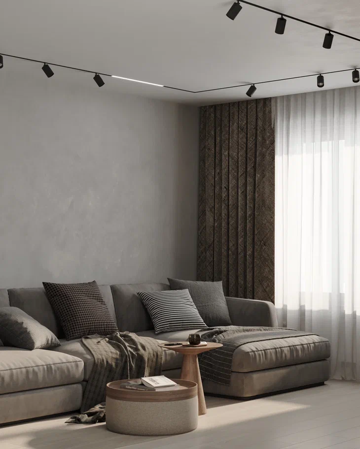 Дизайн-проект квартиры в ЖК «NewПитер» в Санкт-Петербурге в стиле современный минимализм