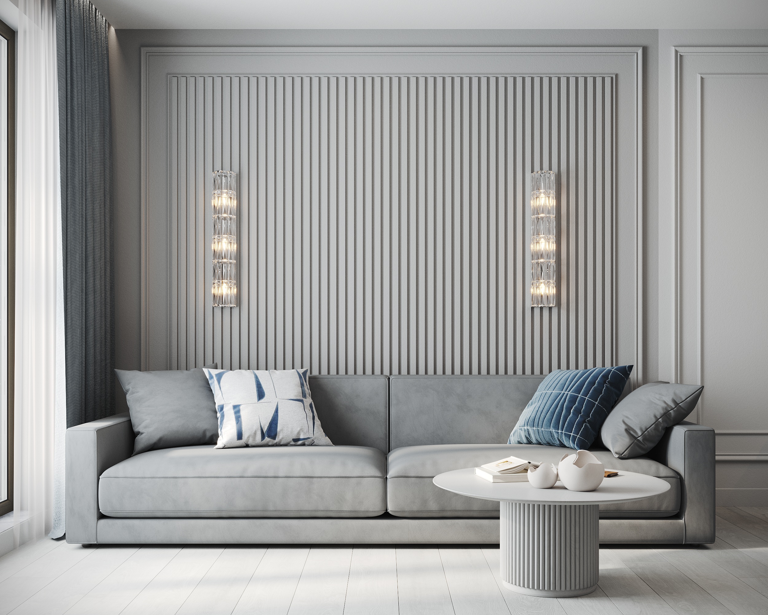 Дизайн-проект квартиры в ЖК «Окла Вижн» в Санкт-Петербурге в стиле современной классики - 110 м²