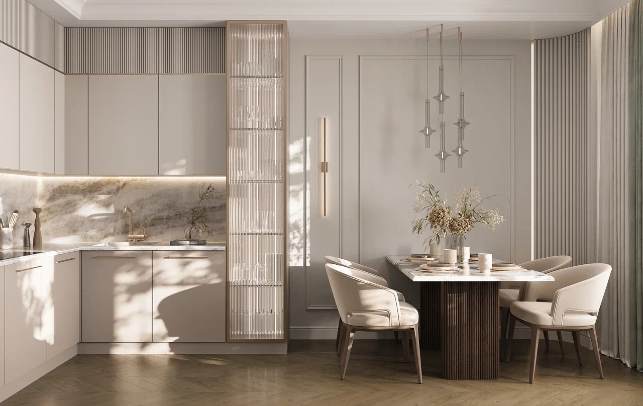 Дизайн-проект квартиры в ЖК «Шведская Крона» в Санкт-Петербурге в неоклассическом стиле — 90,5 м²