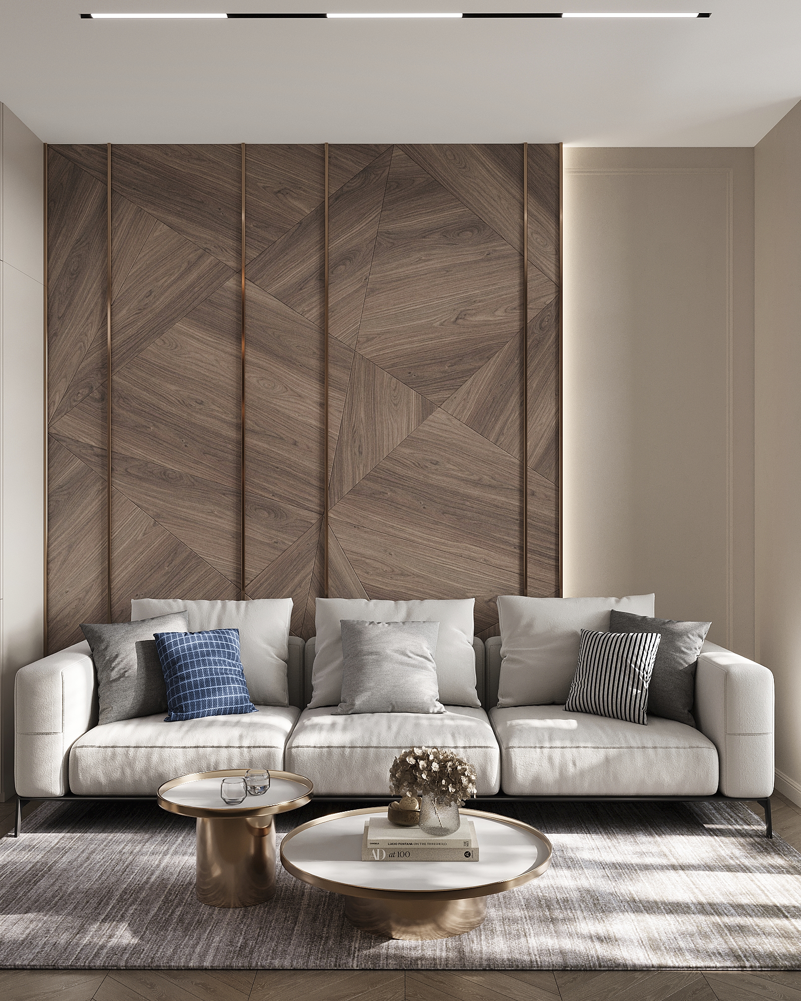 Дизайн-проект квартиры в ЖК «Событие» в Москве с элементами ар-деко — 82 м²