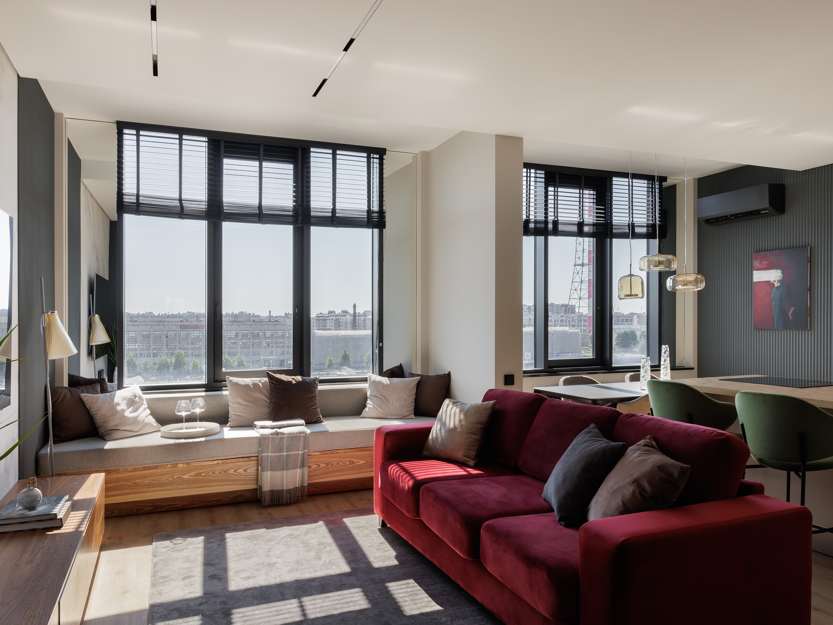 Дизайн интерьера квартиры в ЖК «TESORO by Akvilon» в Санкт-Петербурге в современном стиле — 145 м²