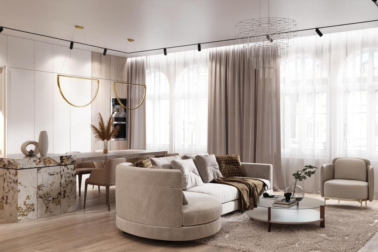 Дизайн-проект квартиры в ЖК «Turandot Residences (Турандот резиденсес)» в Москве