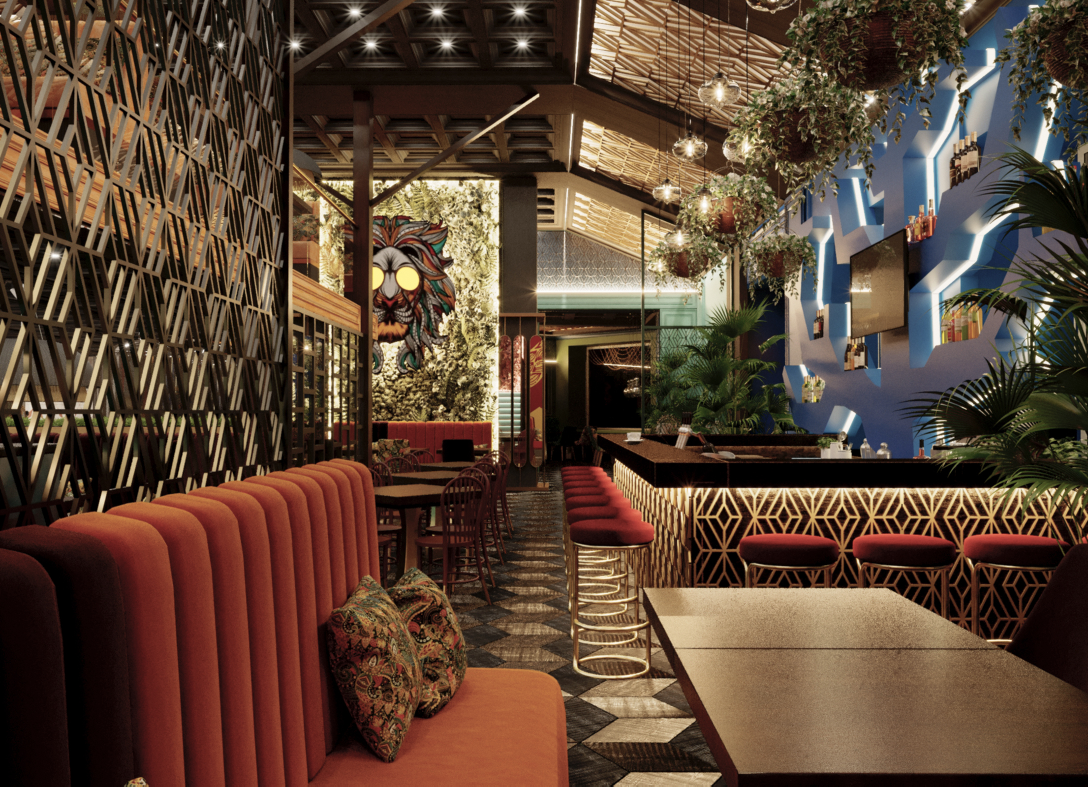 Внутренняя отделка кафе и ресторанов