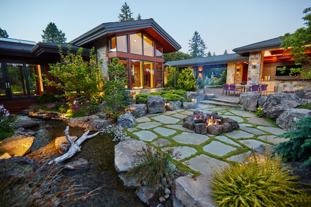 Ландшафтный дизайн загородного дома