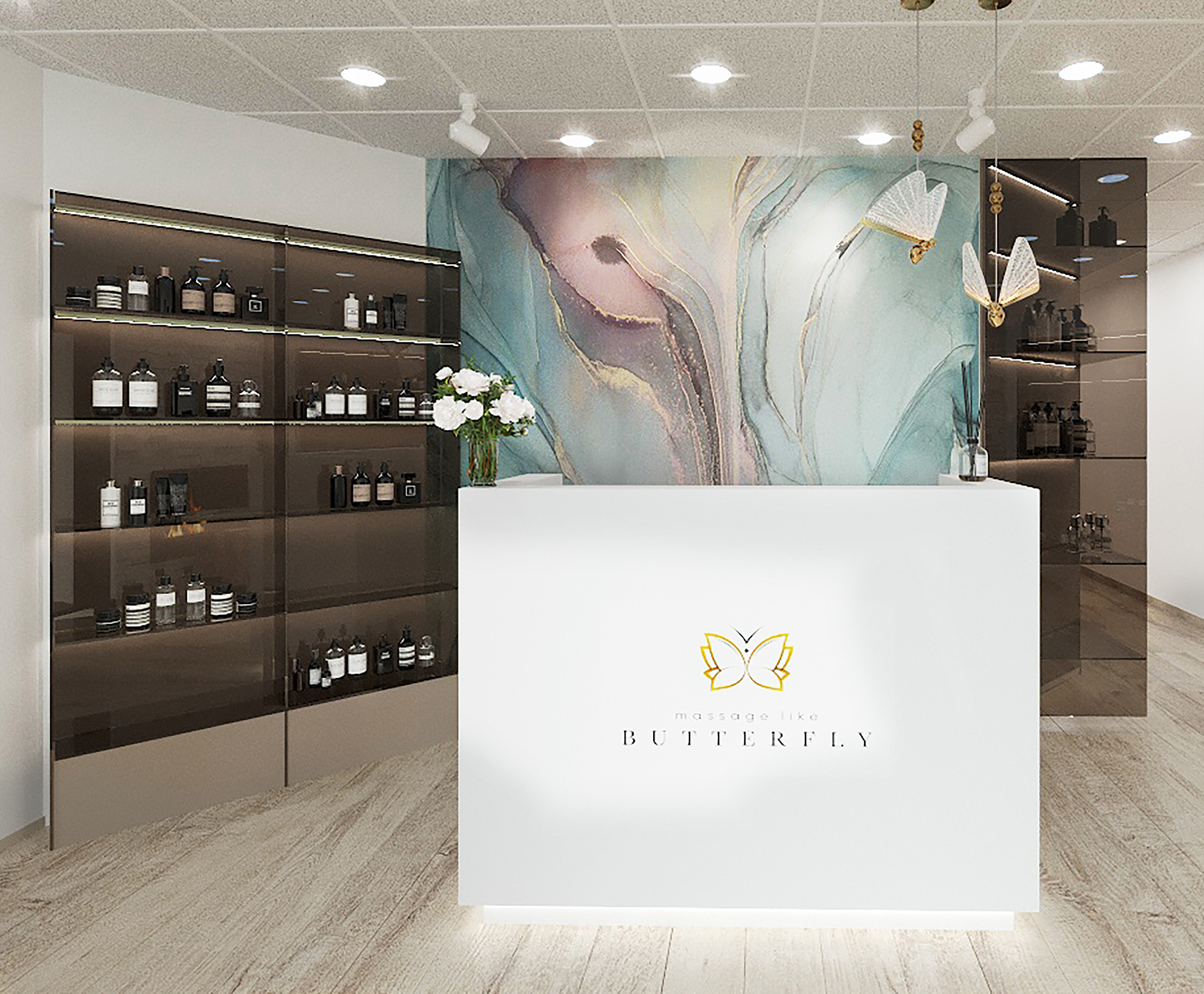 Дизайн зоны ресепшн для салона красоты: акценты, хитрости