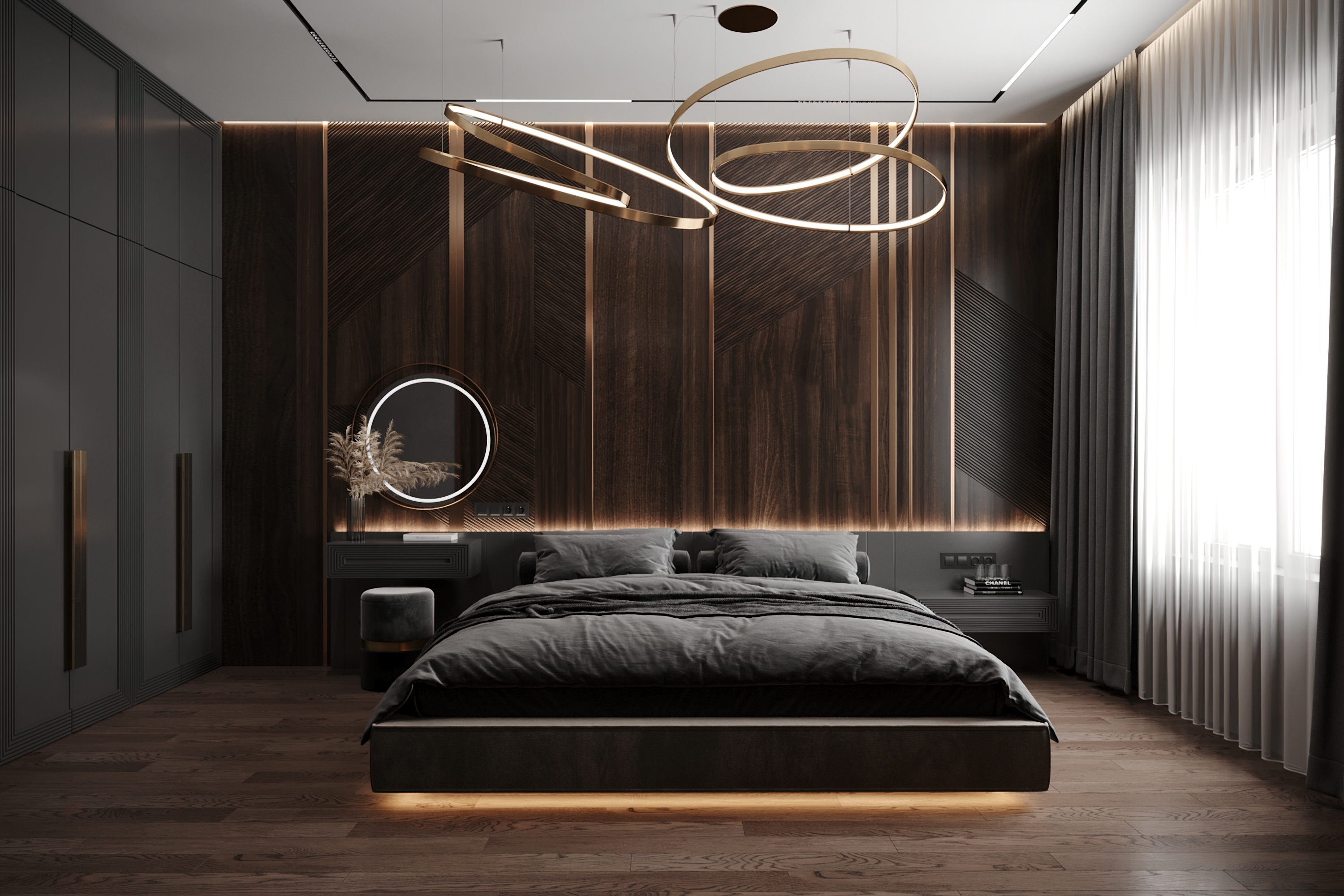 Черный цвет в интерьере