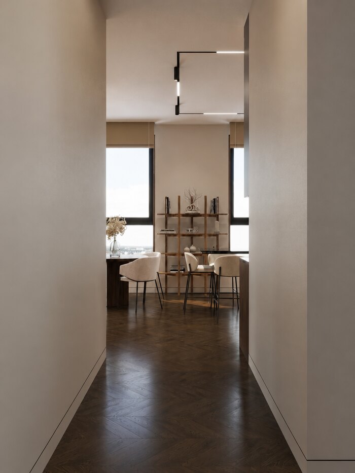 Атмосферный интерьер с стиле эклектика в ЖК «Foriver» - 179 м²