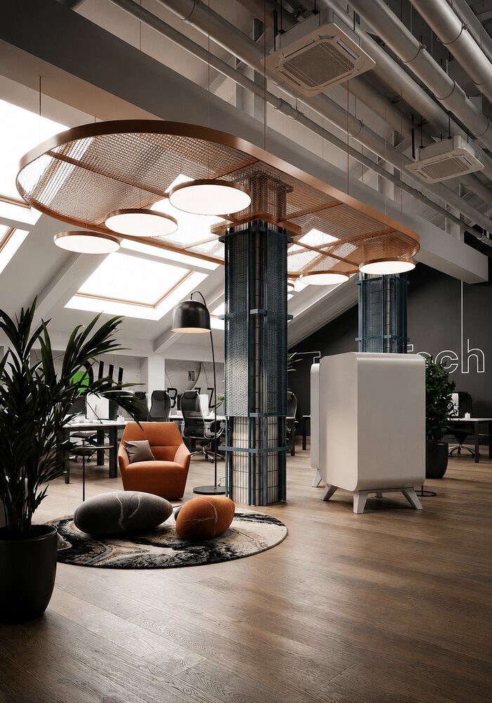 Дизайн проект офиса для IT компании Тренд Групп - 225 м²