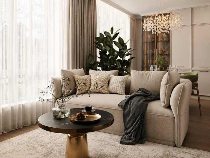 Современная классика в ЖК «Golden city» - 88 м²