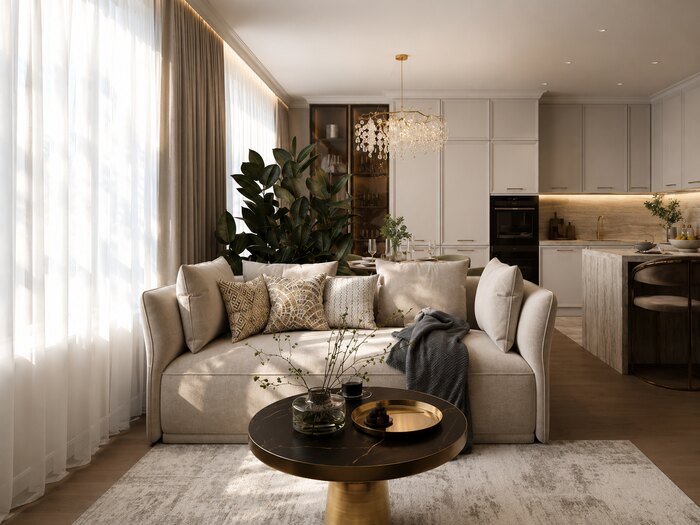 Современная классика в ЖК «Golden city» - 88 м²