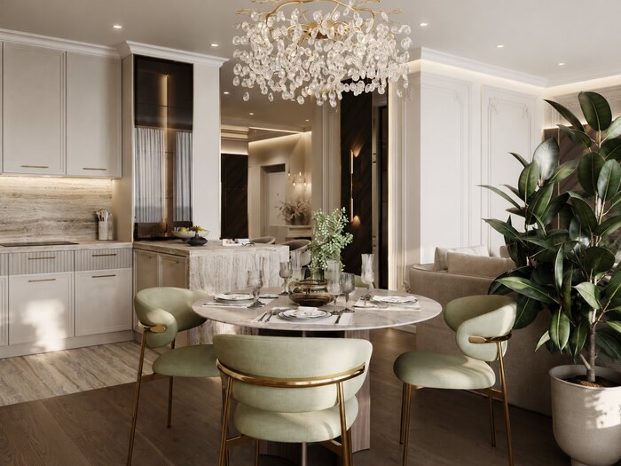Современная классика в ЖК «Golden city» - 88 м²