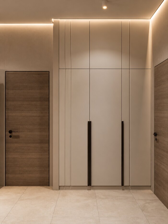 Лаконичная квартира в стиле джапанди в ЖК «Svetlana Park» - 80 м²