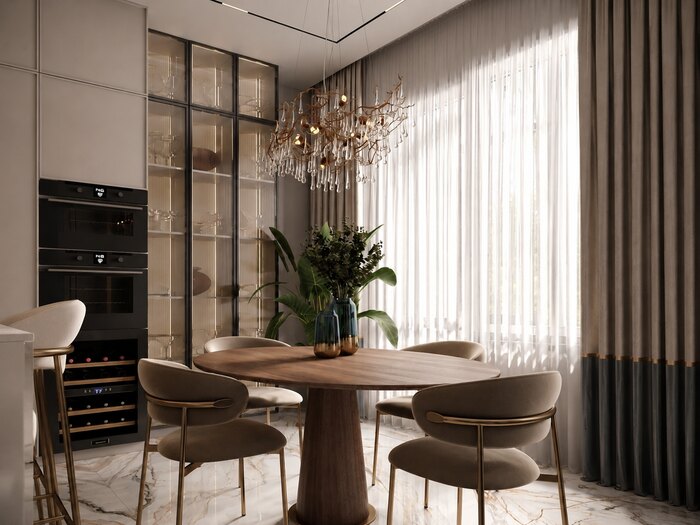 Современная классика с яркими акцентами в ЖК  Familia - 139 м²