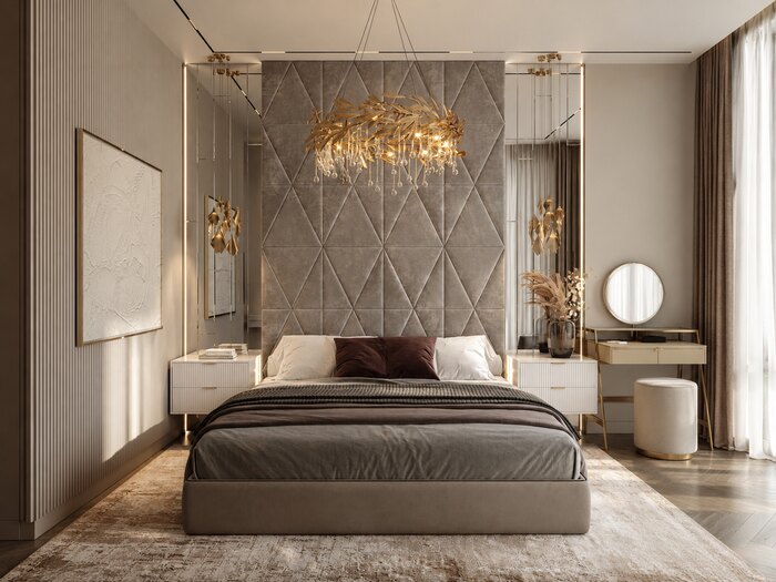 Современная классика с яркими акцентами в ЖК  Familia - 139 м²