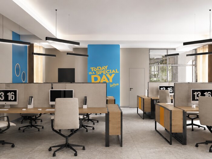 Современный дизайн офиса для продовольственной компании «Lorenz Snack World» - 280 м²