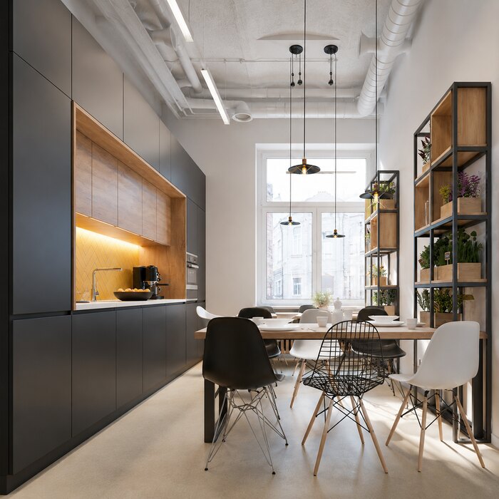 Дизайн офиса компании Яндекс Шеф - 650 м²