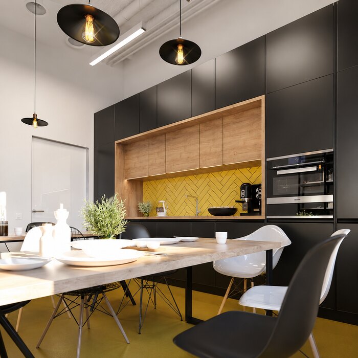 Дизайн офиса компании Яндекс Шеф - 650 м²