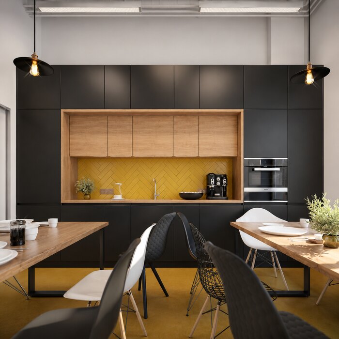 Дизайн офиса компании Яндекс Шеф - 650 м²