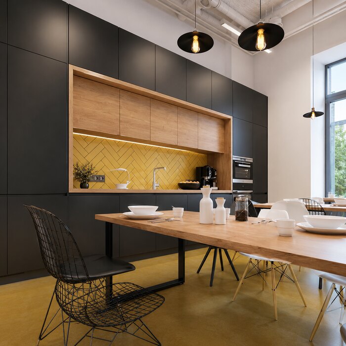 Дизайн офиса компании Яндекс Шеф - 650 м²