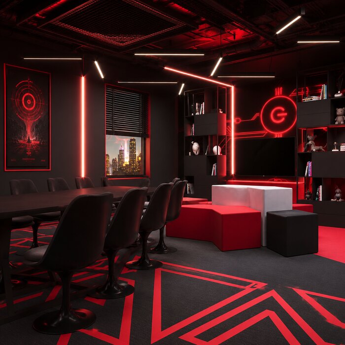 Дизайн парка виртуальной реальности Another World - 106 м²