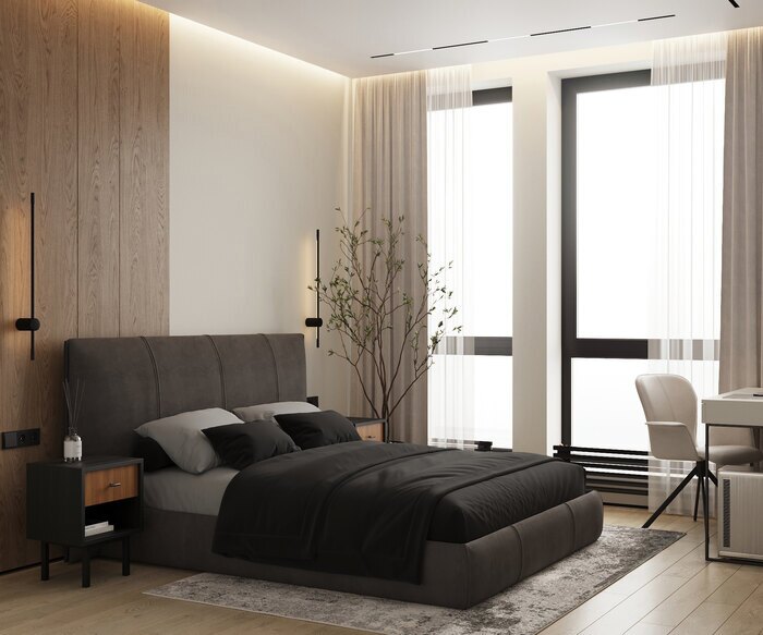 Яркий cовременный интерьер в  ЖК «Svetlana Park» - 80 м²
