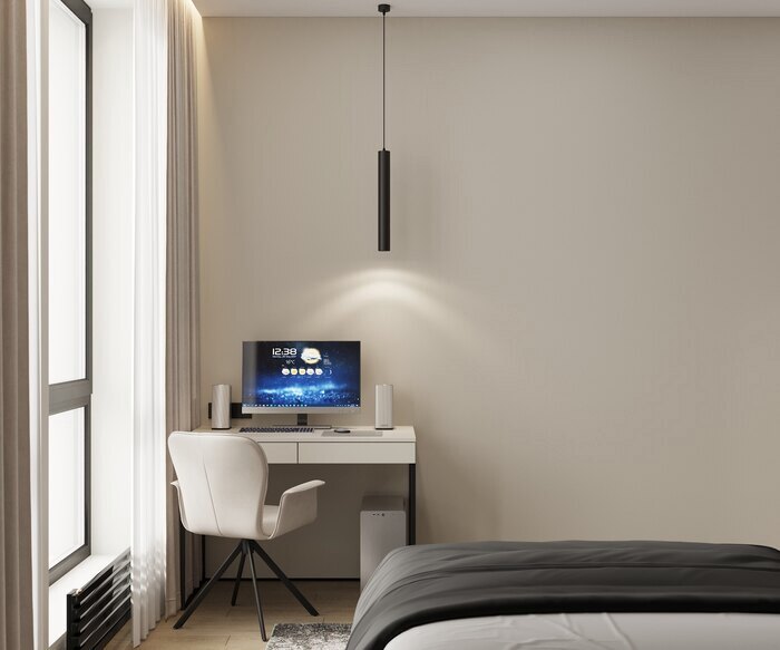 Яркий cовременный интерьер в  ЖК «Svetlana Park» - 80 м²