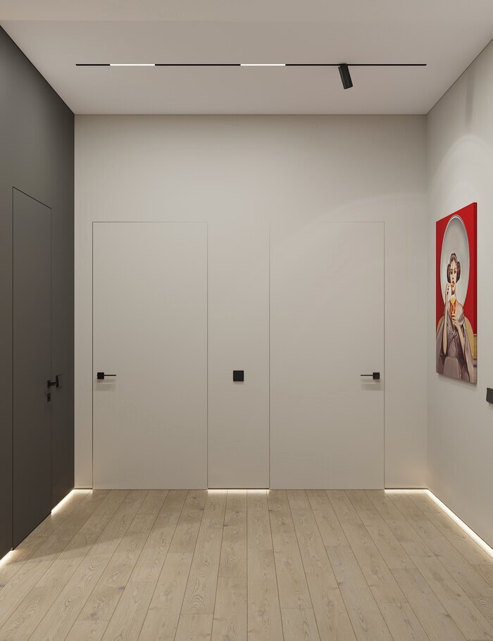 Яркий cовременный интерьер в  ЖК «Svetlana Park» - 80 м²