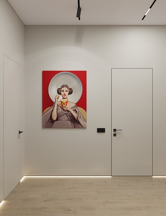 Яркий cовременный интерьер в  ЖК «Svetlana Park» - 80 м²