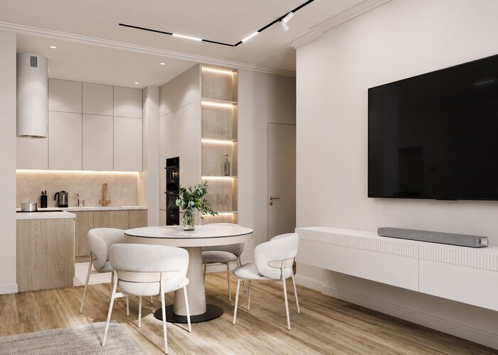 Легкая современная классика в ЖК «Московский, 65» - 58 м²