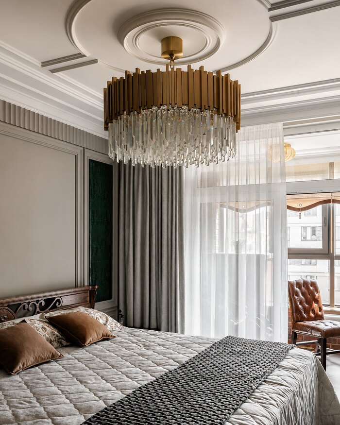Реализованная квартира в стиле английская классика - 77 м²