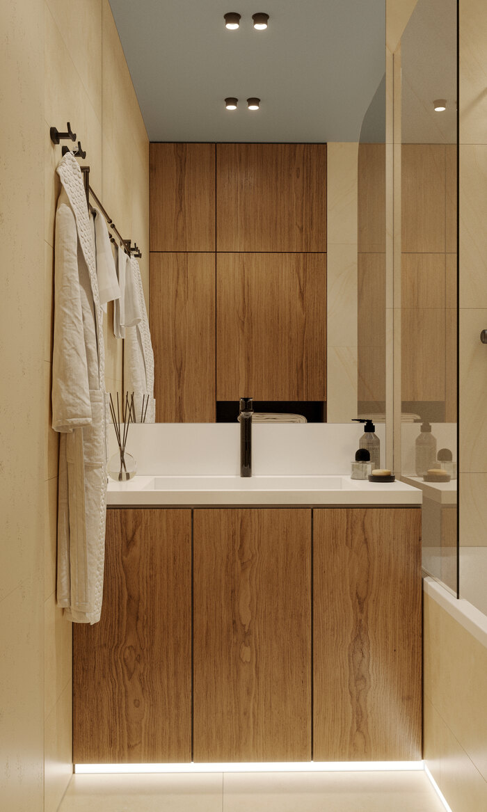 Дизайн квартиры в скандинавском стиле в ЖК Московские ворота II - 64 м2