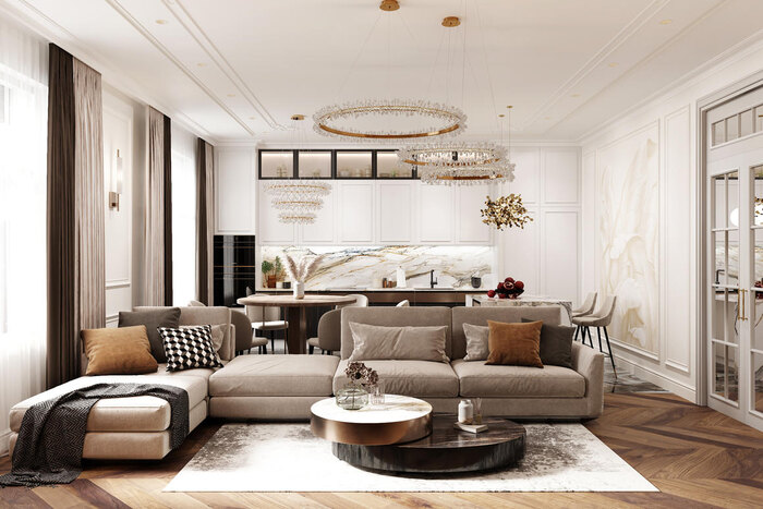 Дизайн зоны отдыха в гостиной