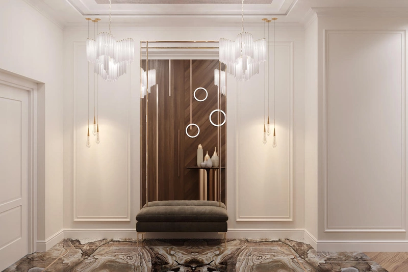 Классическая прихожая в дизайне интерьера