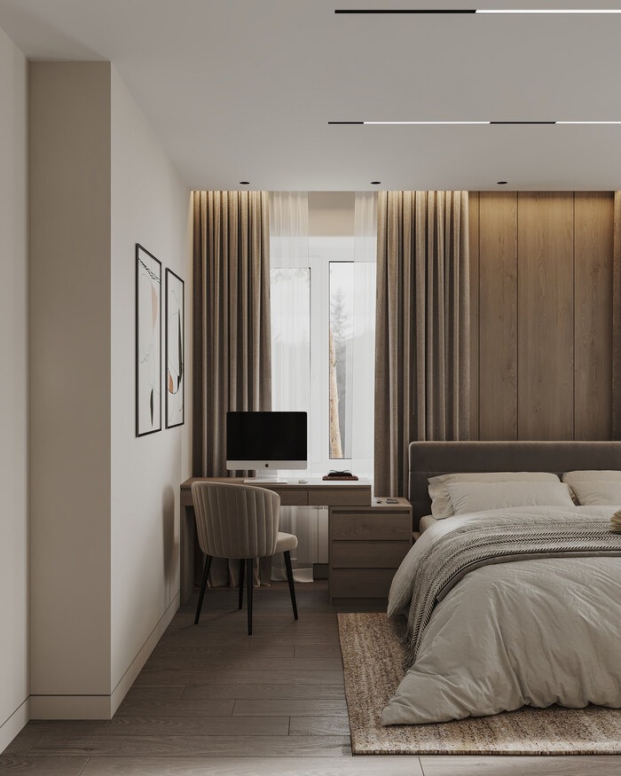 Современный стиль с элементами минимализма в Токсово - 60 м²