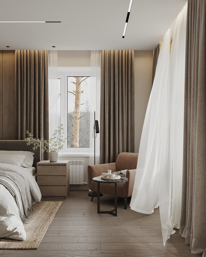 Современный стиль с элементами минимализма в Токсово - 60 м²