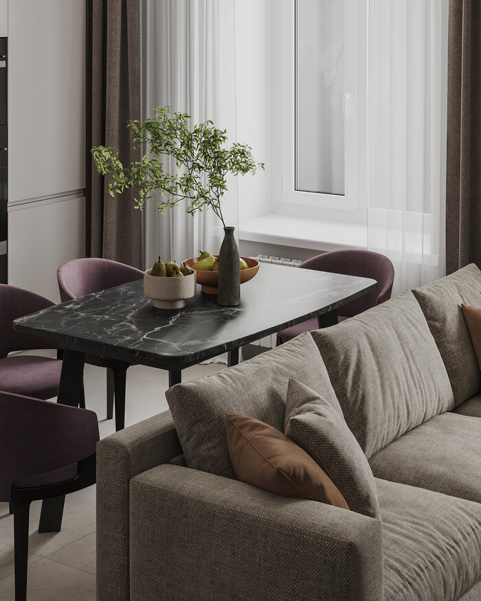 Современный стиль с элементами минимализма в Токсово - 60 м²