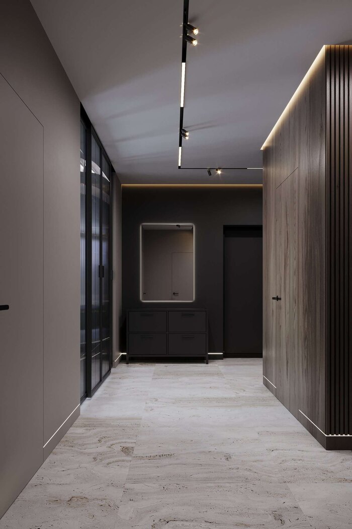 Лаконичный дизайн подчёркивает современные тенденции интерьера