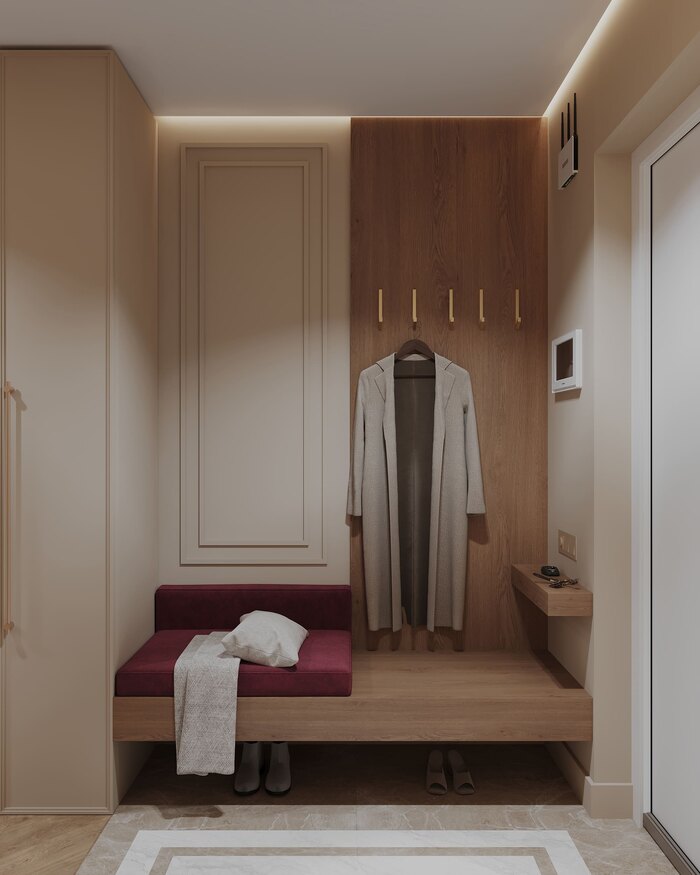 Дизайн интерьера квартиры в ЖК «Futurist» в стиле неоклассика   - 85 м²