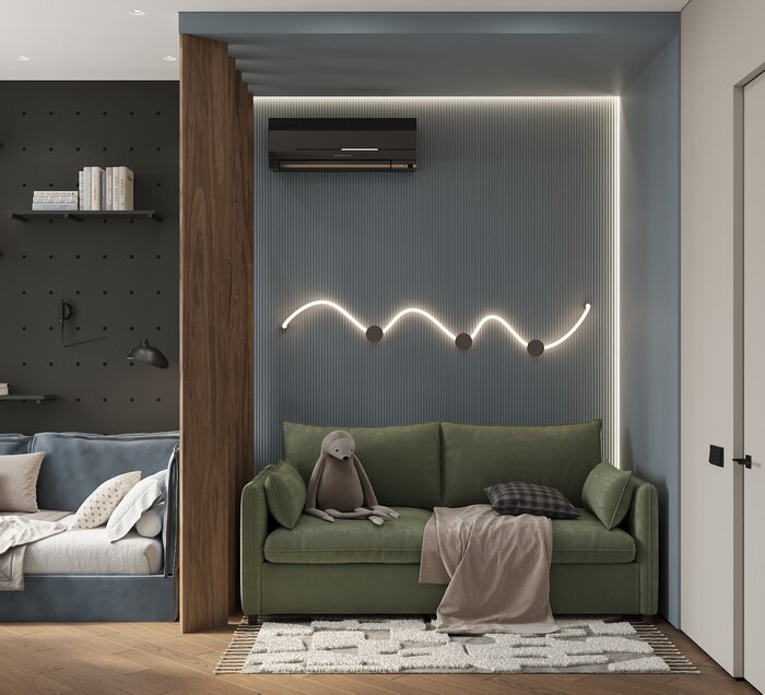 Квартира в современном стиле с элементами минимализма в ЖК «Grand View» - 87 м²