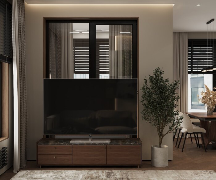 Квартира в современном стиле с элементами минимализма в ЖК «Grand View» - 87 м²