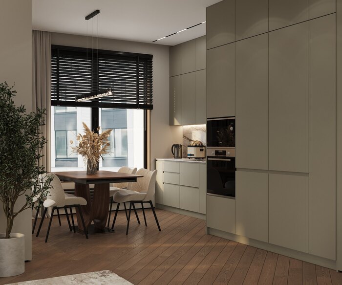 Квартира в современном стиле с элементами минимализма в ЖК «Grand View» - 87 м²