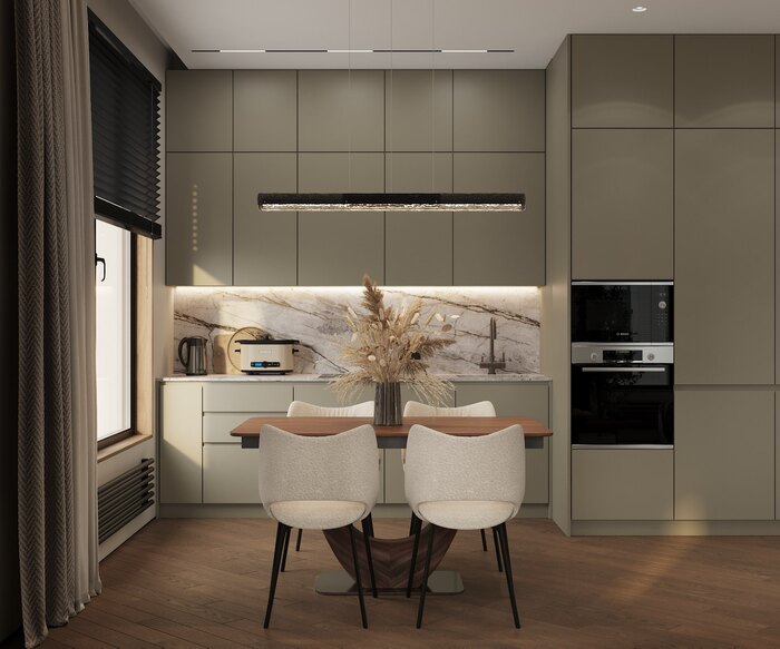 Квартира в современном стиле с элементами минимализма в ЖК «Grand View» - 87 м²