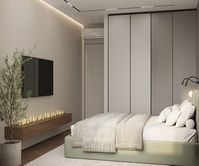 Квартира в современном стиле с элементами минимализма в ЖК «Grand View» - 87 м²