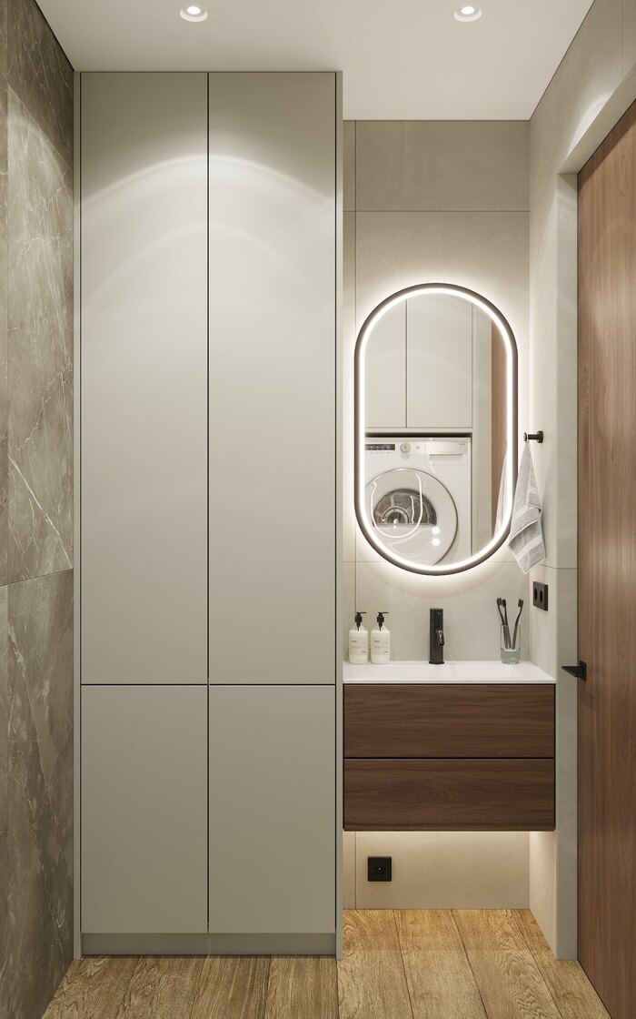 Квартира в современном стиле с элементами минимализма в ЖК «Grand View» - 87 м²