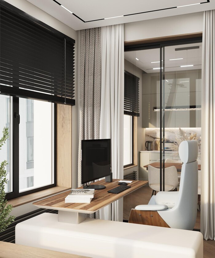 Квартира в современном стиле с элементами минимализма в ЖК «Grand View» - 87 м²